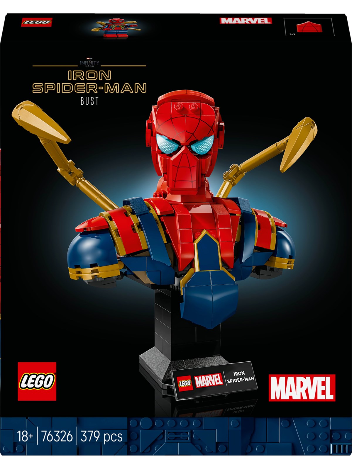 LEGO Super Herøs Marvel 76326 Iron Spider-Man-buste