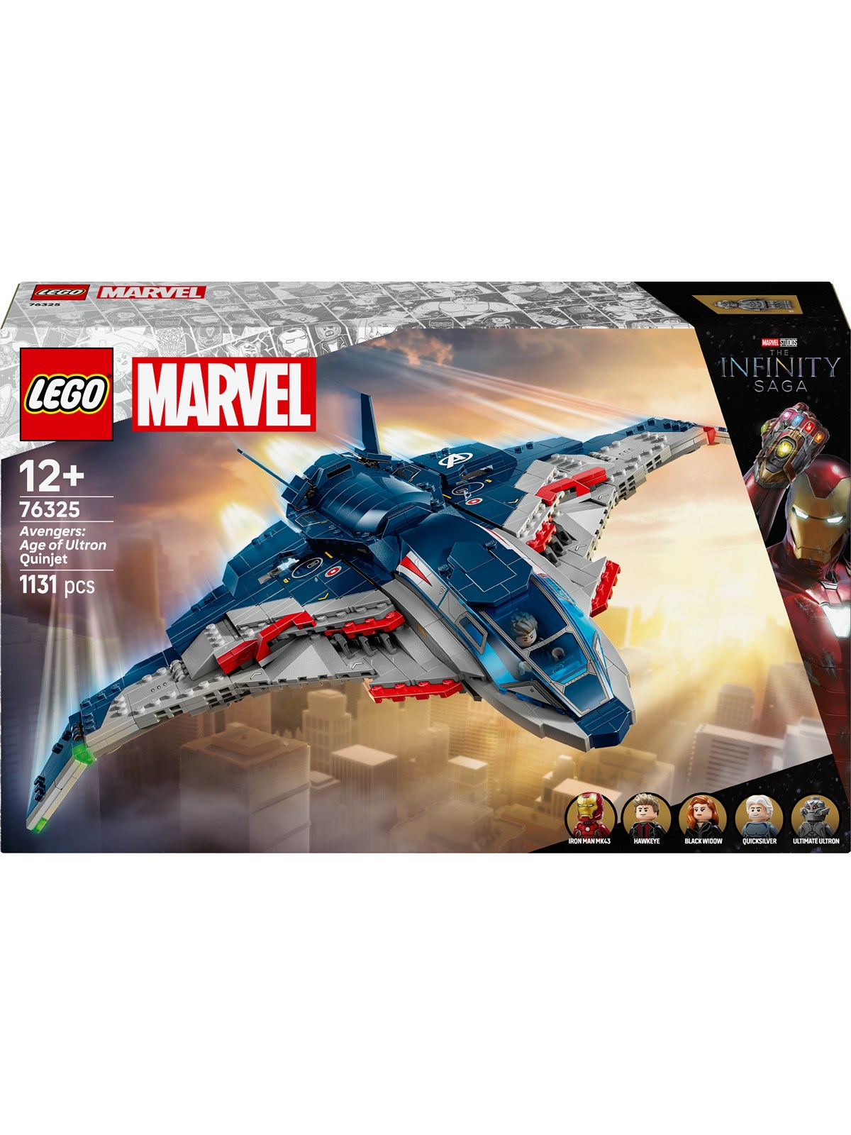LEGO Super Herøs Marvel 76325 Avengers: Age of Ultron Quinjet
