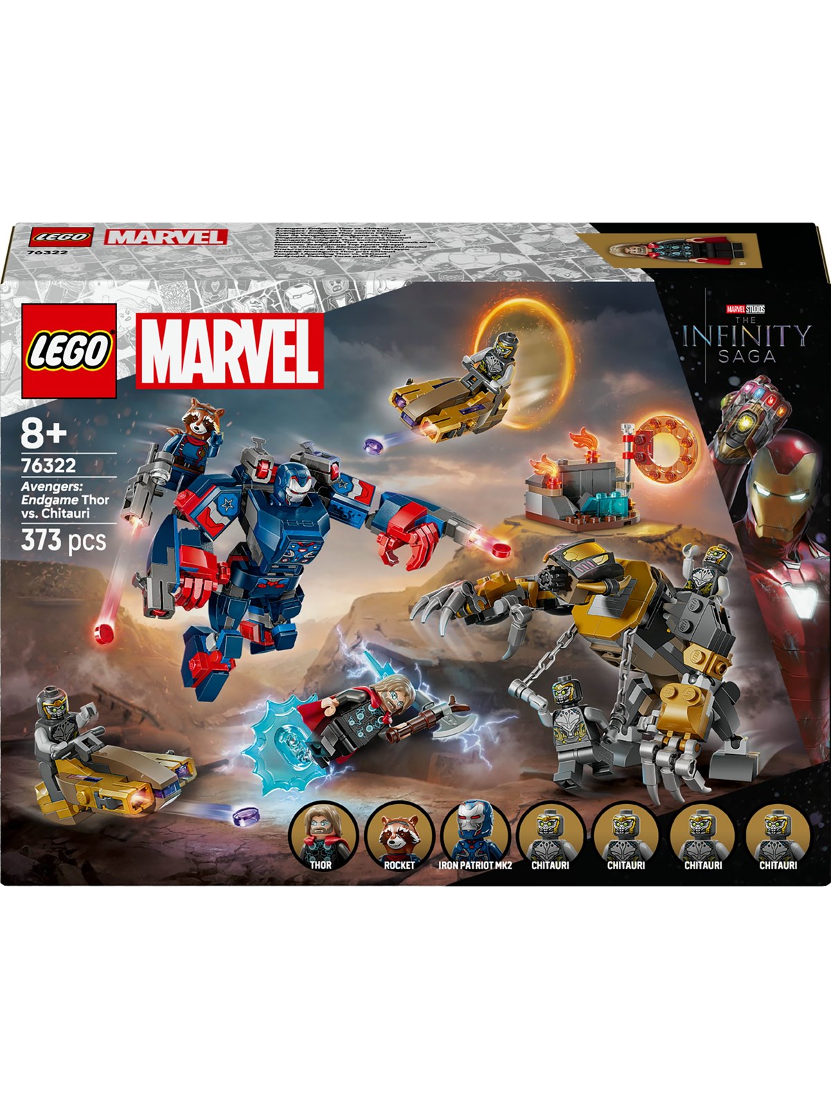 LEGO Super Herøs Marvel 76322 Avengers: Endgame Thor mod chitauri