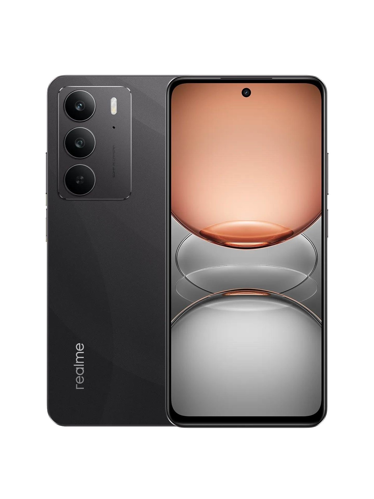 realme C75 256GB/8GB - Storm Black, Mobiltelefon