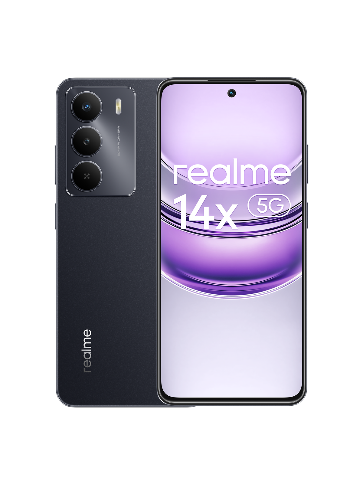 realme 14X 5G 256GB/8GB - Carbon Black, Mobiltelefon