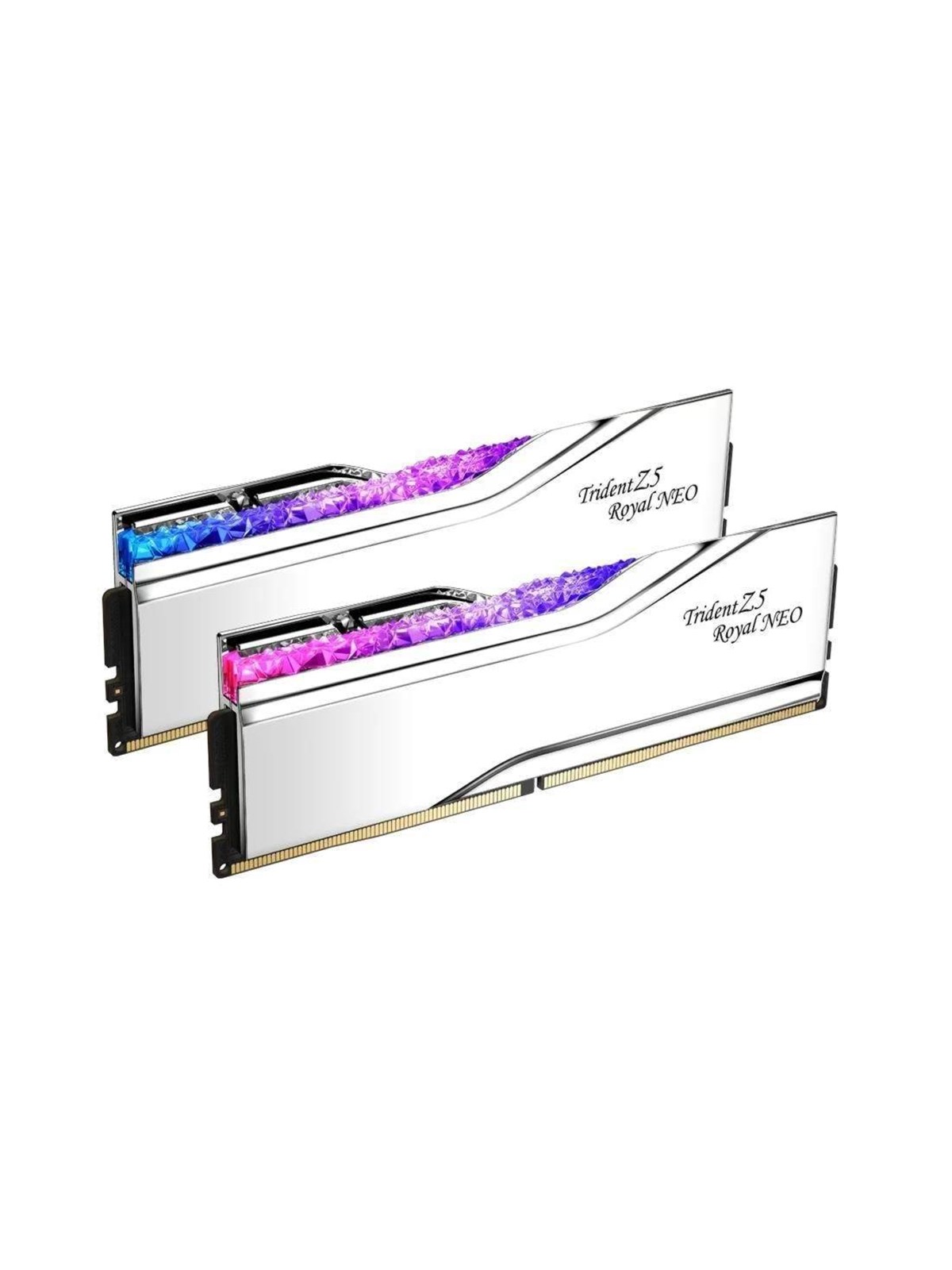 G.Skill Trident Z5 Royal Neo RGB DDR5-6000 - 64GB - CL30 - Dual Channel (2 pcs) - AMD EXPO - Sølv med RGB