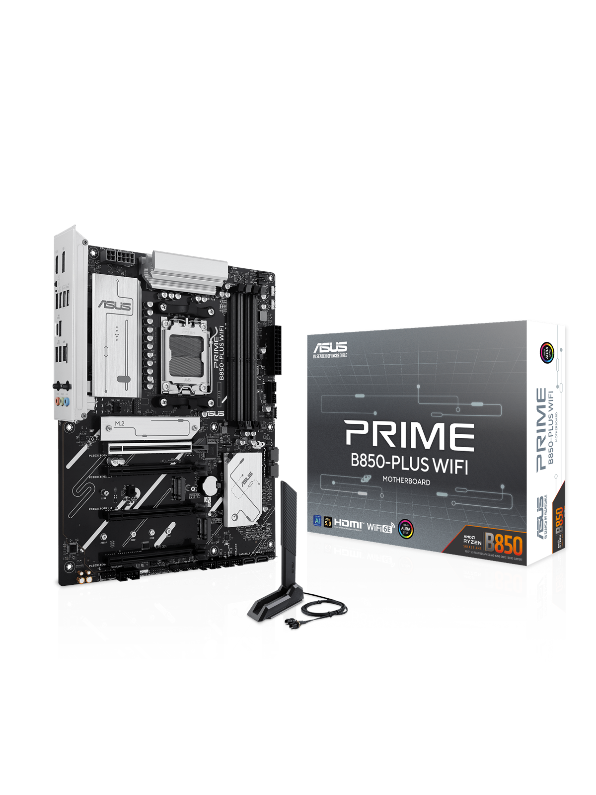 ASUS PRIME B850-PLUS WIFI Bundkort - AMD B850 - AMD AM5 socket - DDR5 RAM - ATX