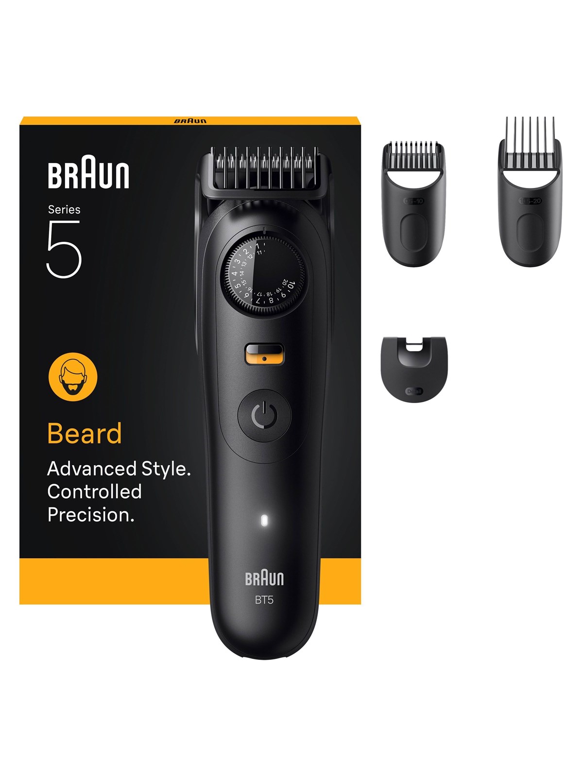 Braun Skægtrimmer Styler BT 5520 - Black Matt, Hårtrimmer