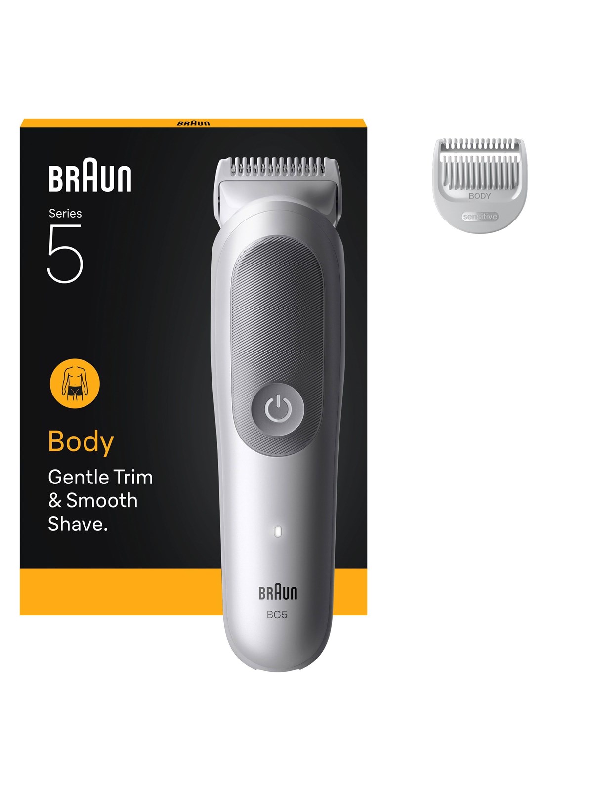 Braun Bodytrimmer Styler BG 5500 - Gentle Grey, Hårtrimmer