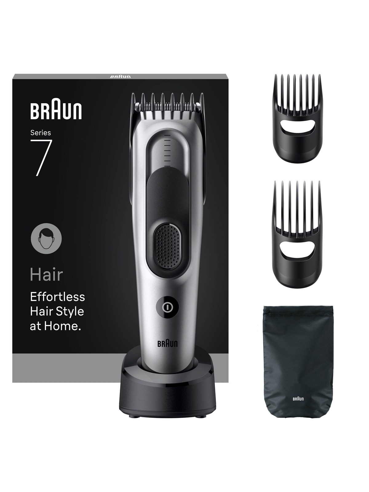 Braun Hårtrimmer Styler HC 7590 - Black / Spc Grey, Hårtrimmer