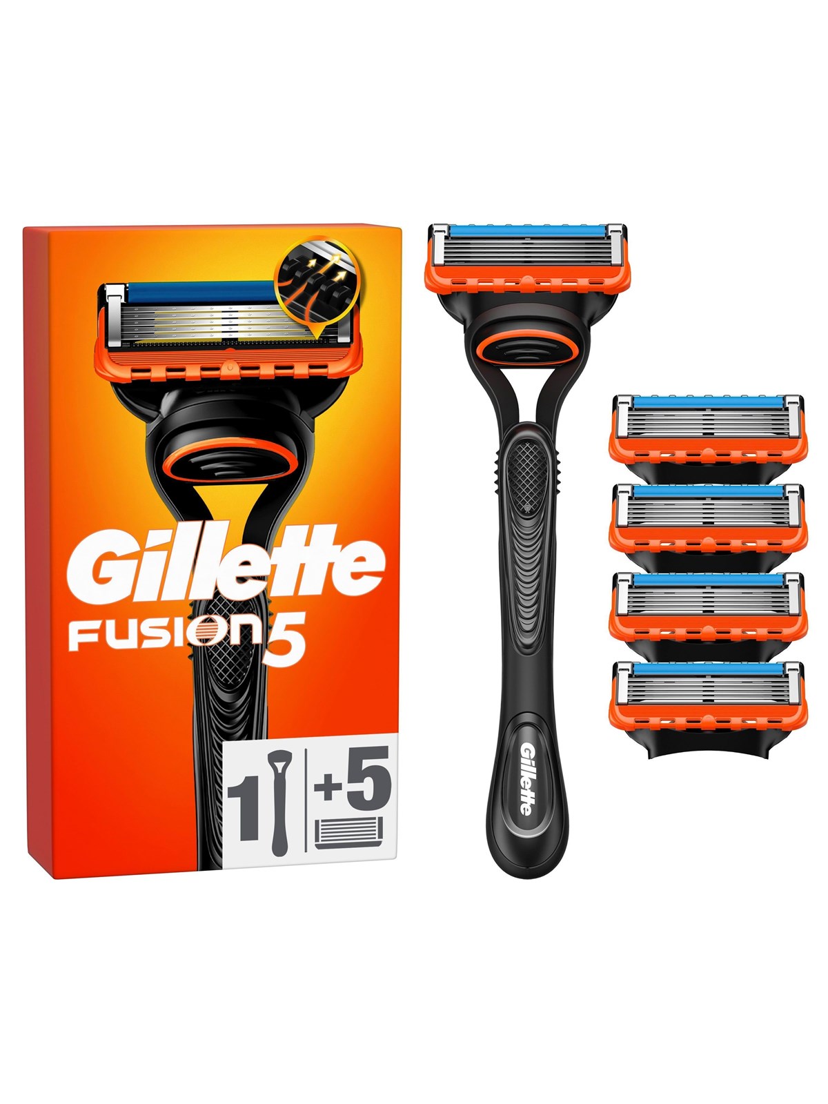 Gillette Fusion5 Manual handle - 5 blades, Barbergrej