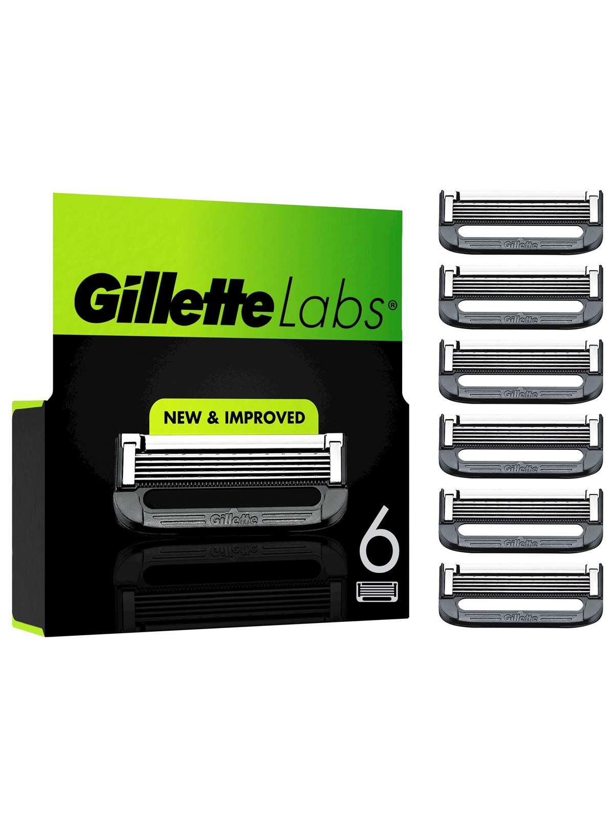 Gillette Labs Razor Blades (6-Pack), Barbergrej