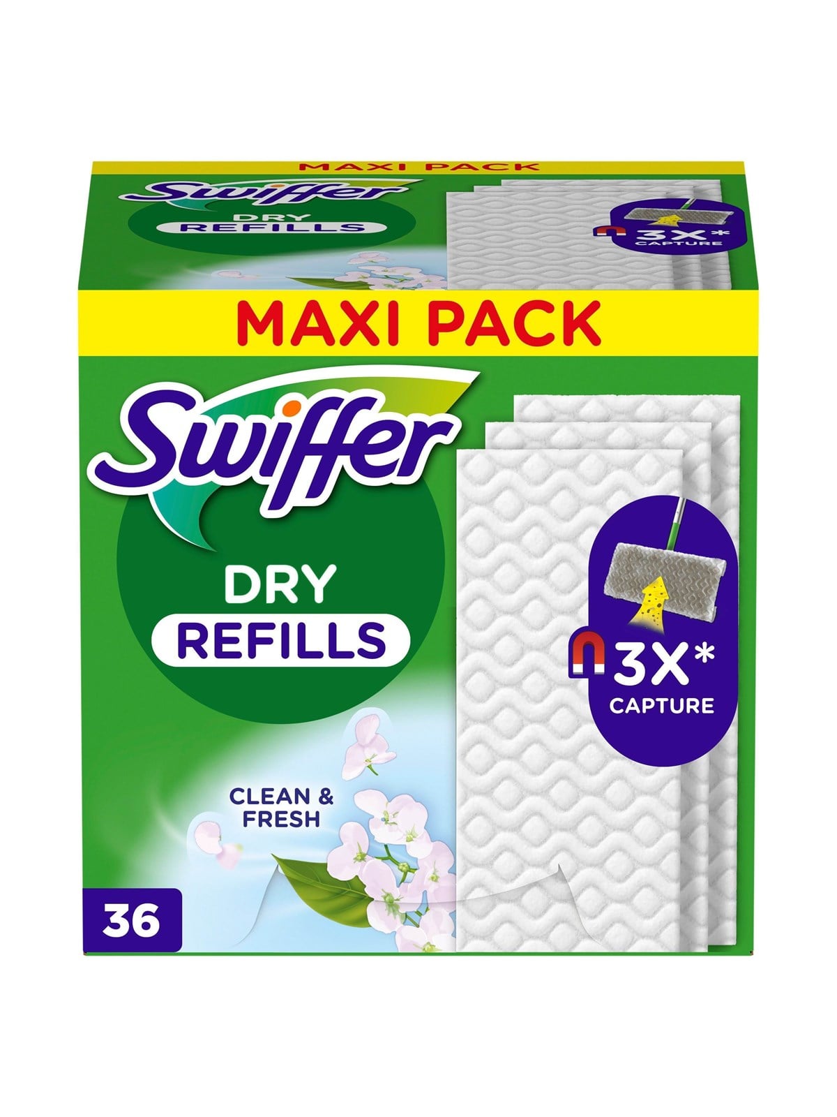 Swiffer Dry Refill Scented - 36 pcs, Rengøring