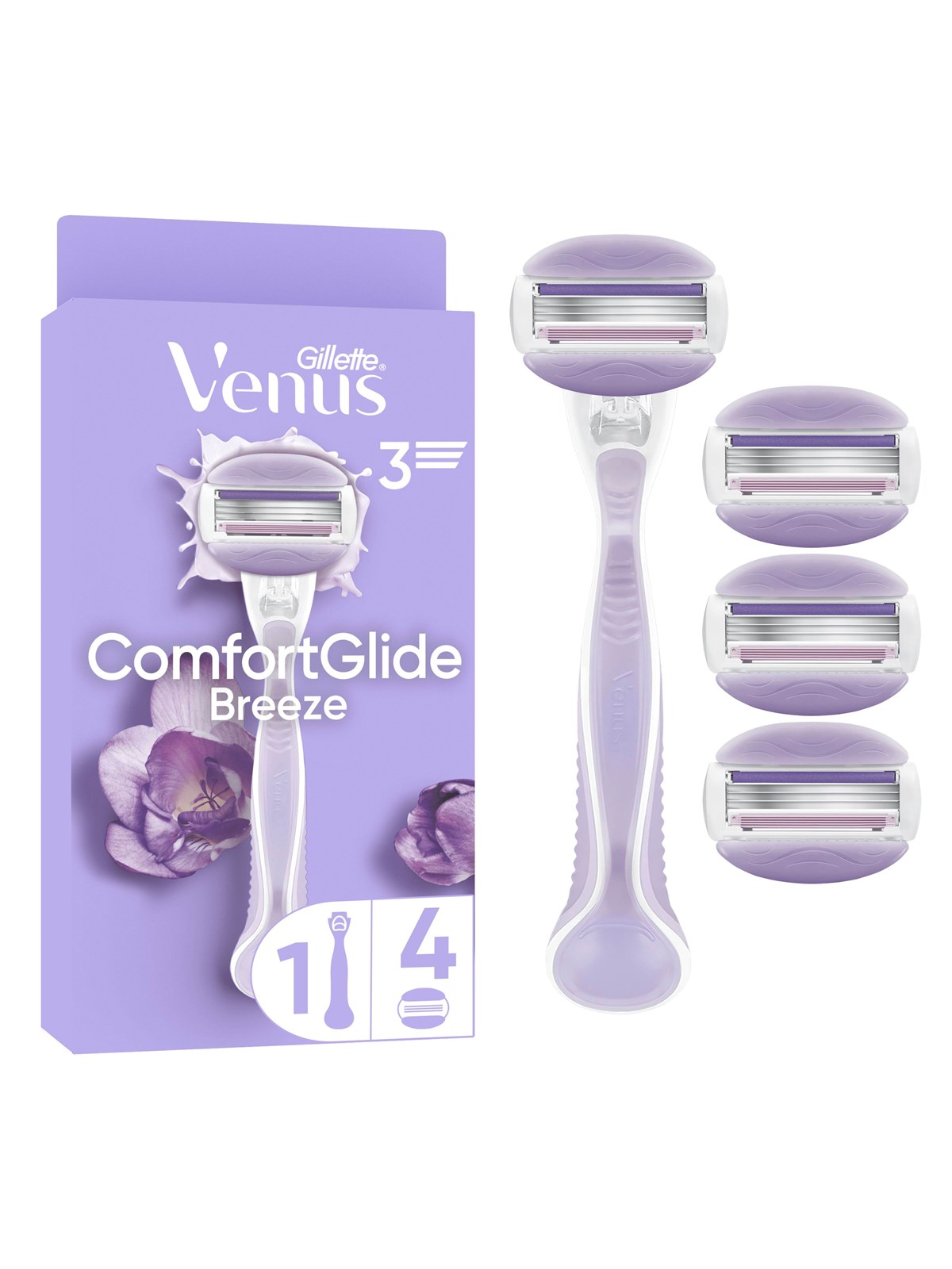 Gillette-Venus Comfortglide Breeze Handle + 4 refills, Barbergrej