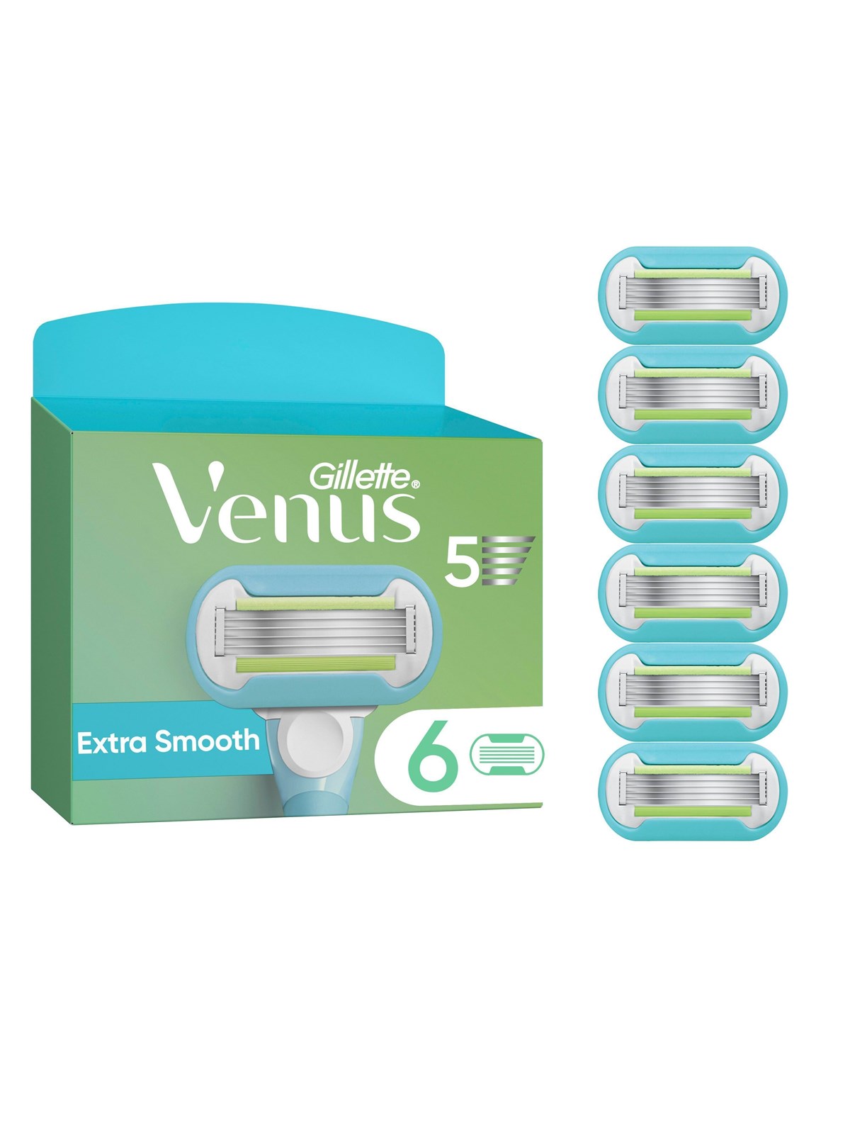 Gillette-Venus Extra Smooth - 6 pcs, Barbergrej