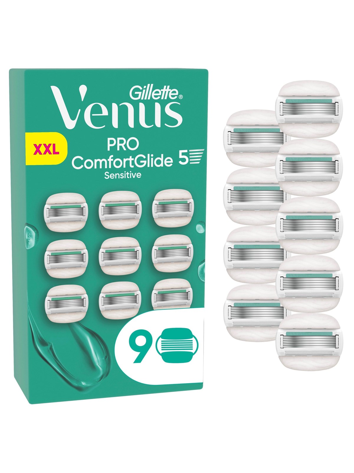 Gillette-Venus Pro Sensitive - 9 pcs, Barbergrej