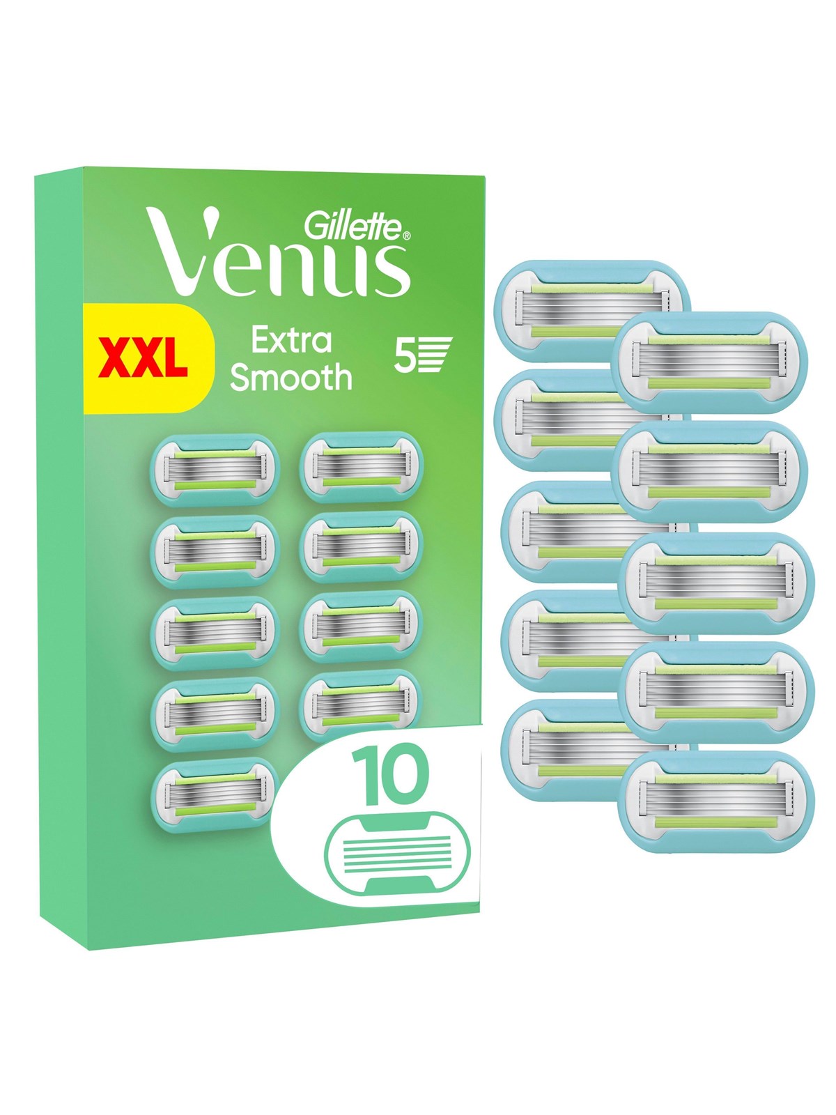 Gillette-Venus Extra Smooth - 10 pcs, Barbergrej