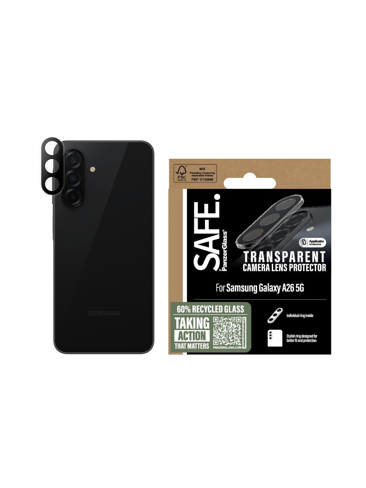 SAFE by PanzerGlass Camera Lens Protector Transparent Samsung Galaxy A26 5G
