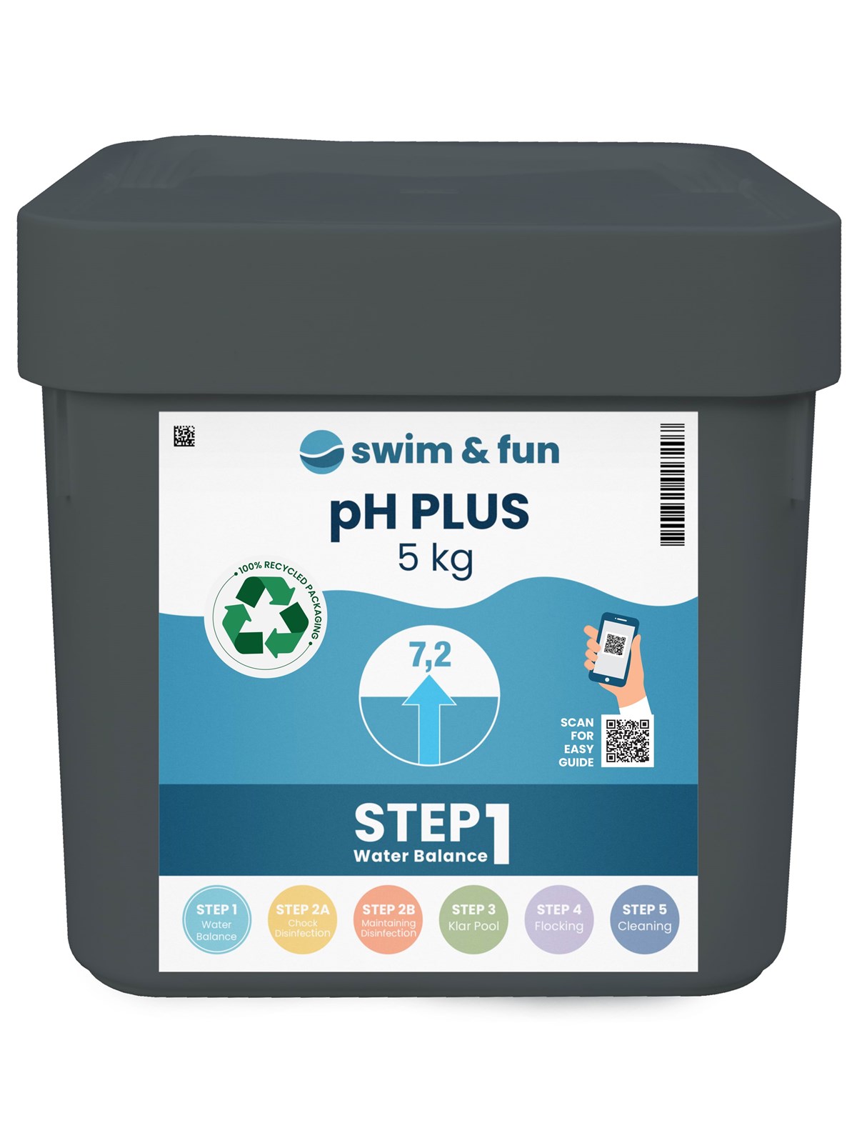 Swim & Fun pH-Plus 5.0 kg, Pool