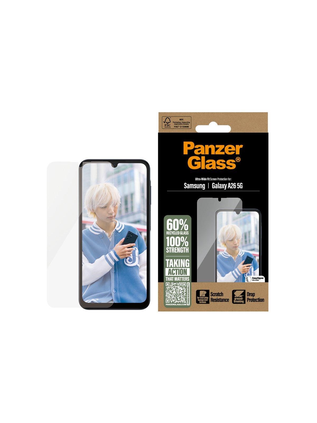 PanzerGlass Screen Protector Samsung Galaxy A26 5G | Ultra-Wide Fit, Beskyttelsesglas