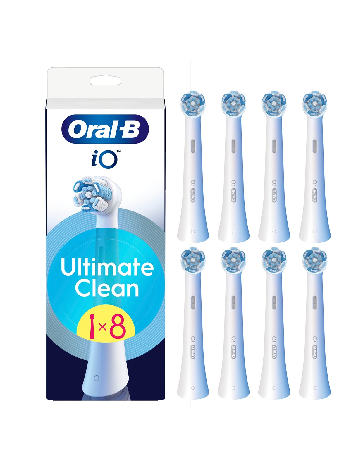 Oral-B Tandbørstehoveder iO Ultimate Clean - 8 pcs, El Tandbørste