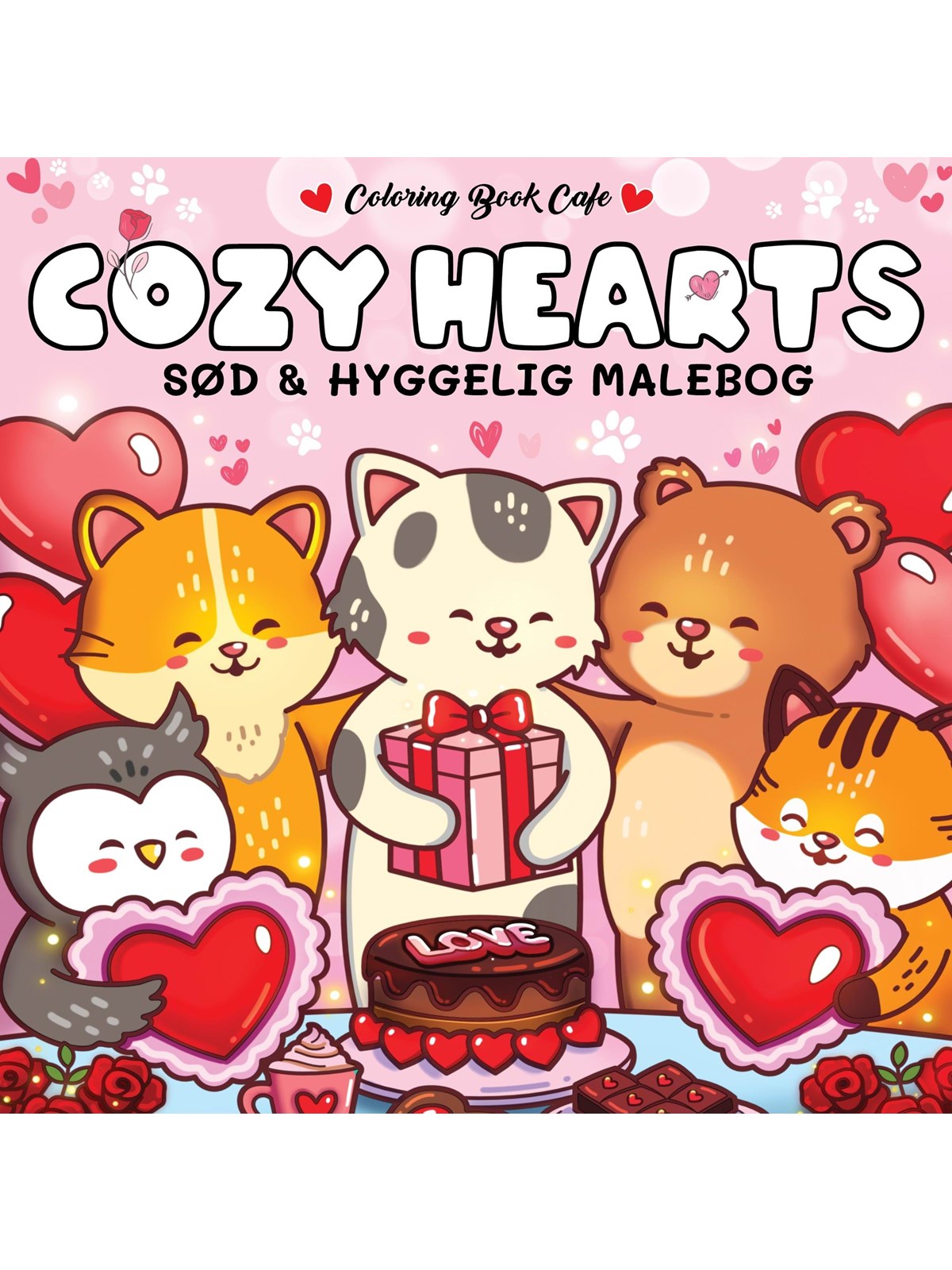 Malebog: Cozy Hearts - Hobby - paperback, Hobby