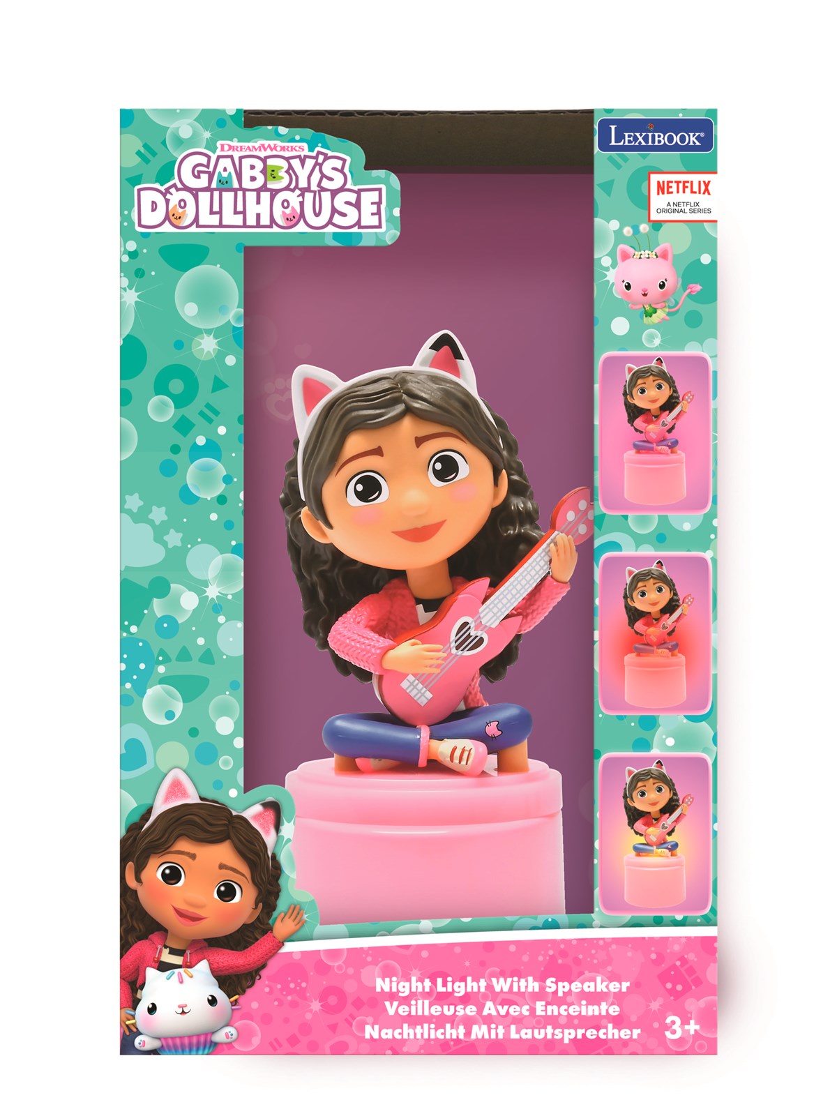 Gabby's Dollhouse Night Light Speaker, Børnelampe