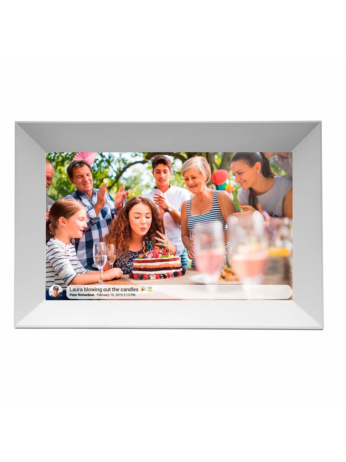 DENVER FRAMEO PFF-1063W - White, Digital Fotoramme