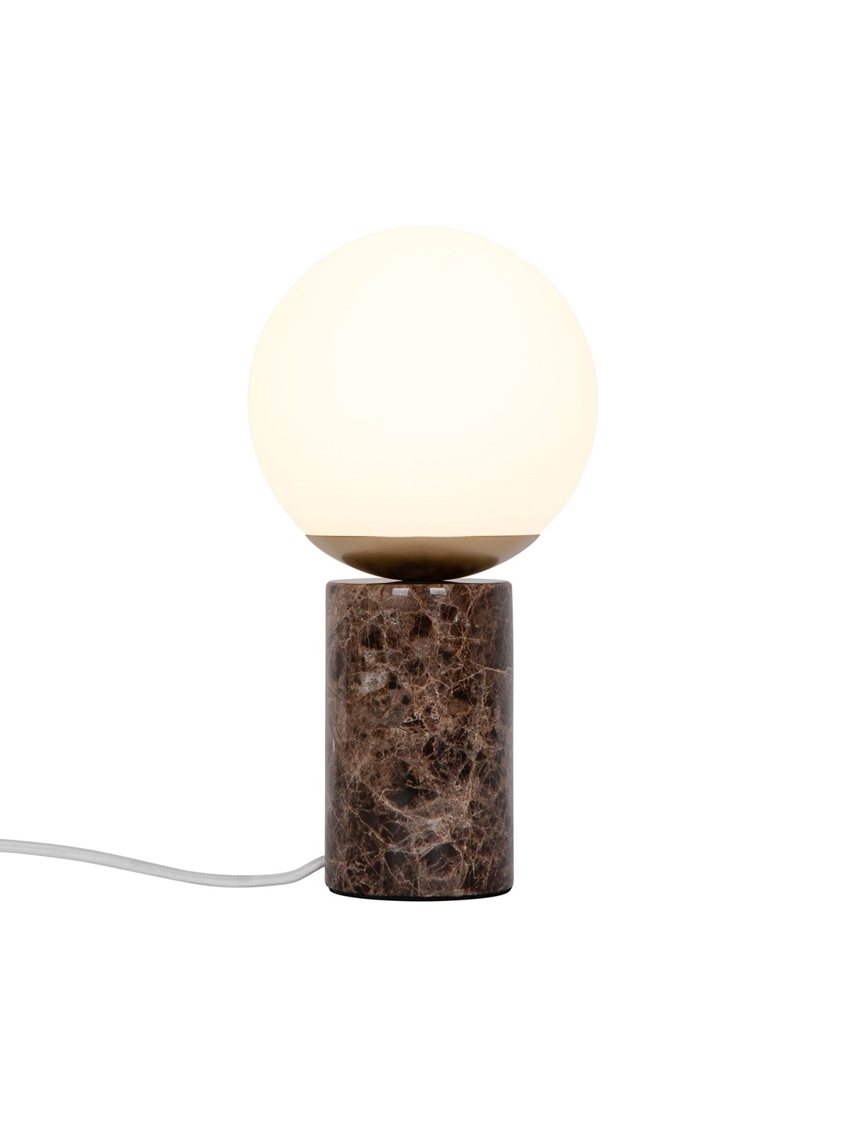 Nordlux Lilly Marble bordlampe, brun, Lampe