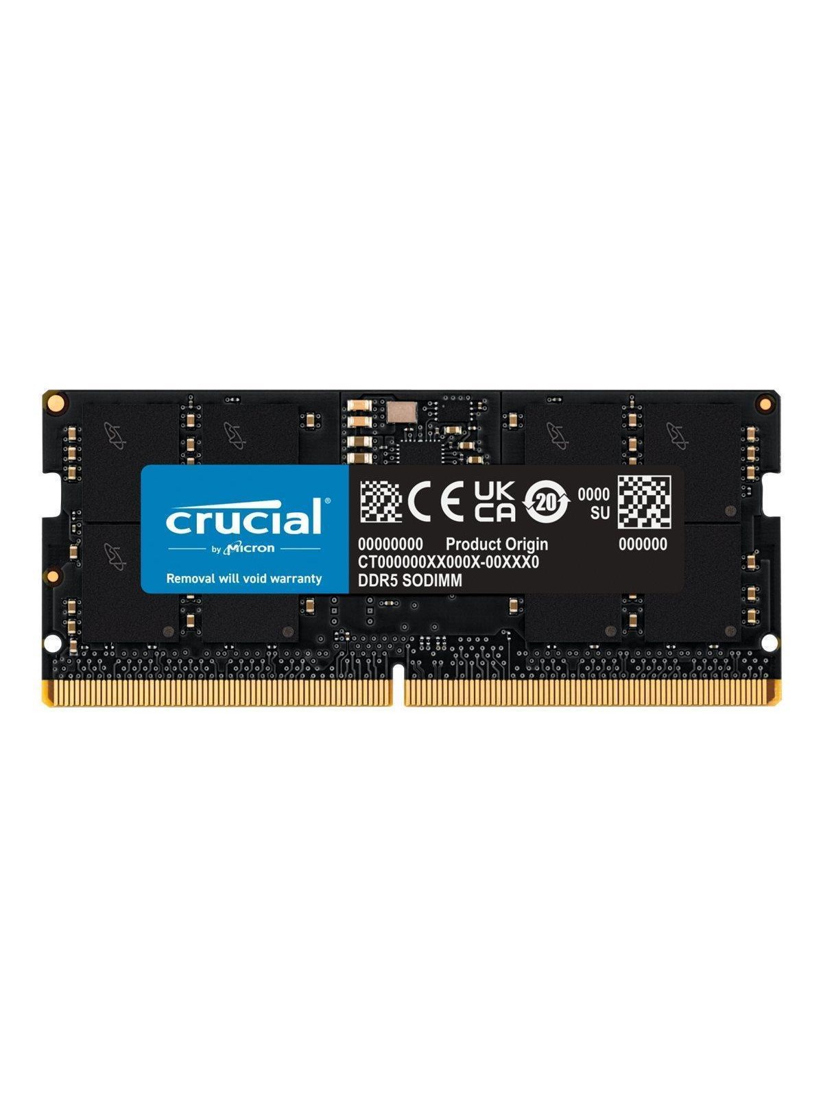Crucial SODIMM DDR5-5600 - 64GB - CL46 - Single Channel (1 pcs) - Sort, Ram