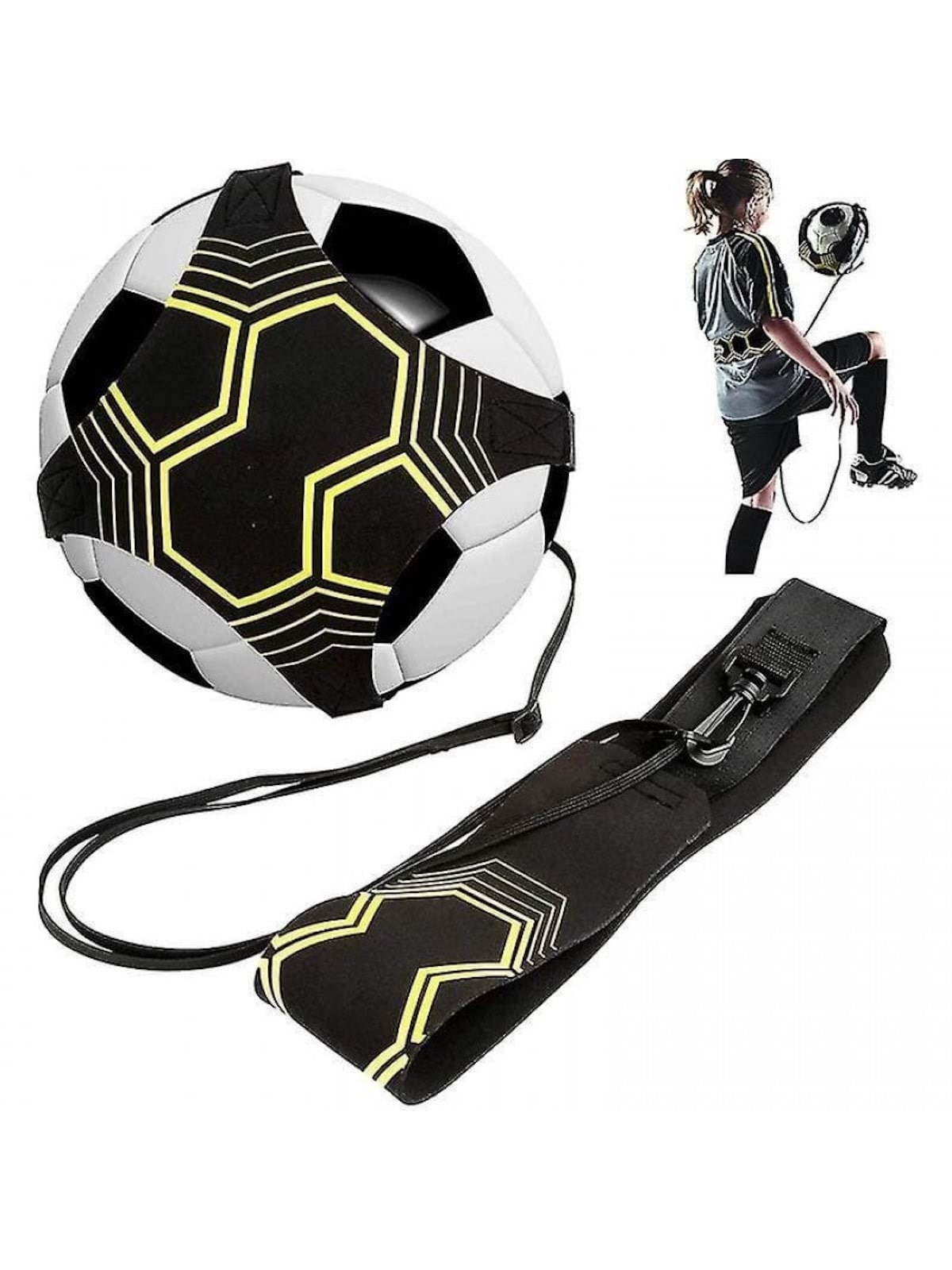 Pro Elastisk træningsbånd til fodbold - Gul/Sort, Gadget