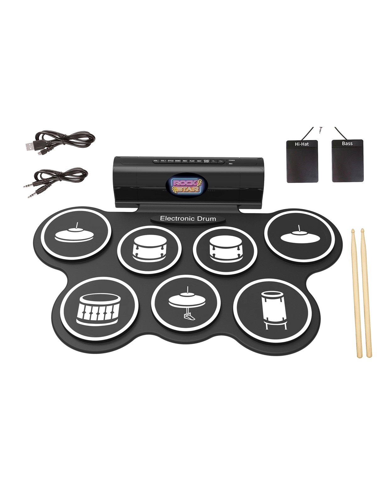Music Foldable Drum Set Deluxe, Musik