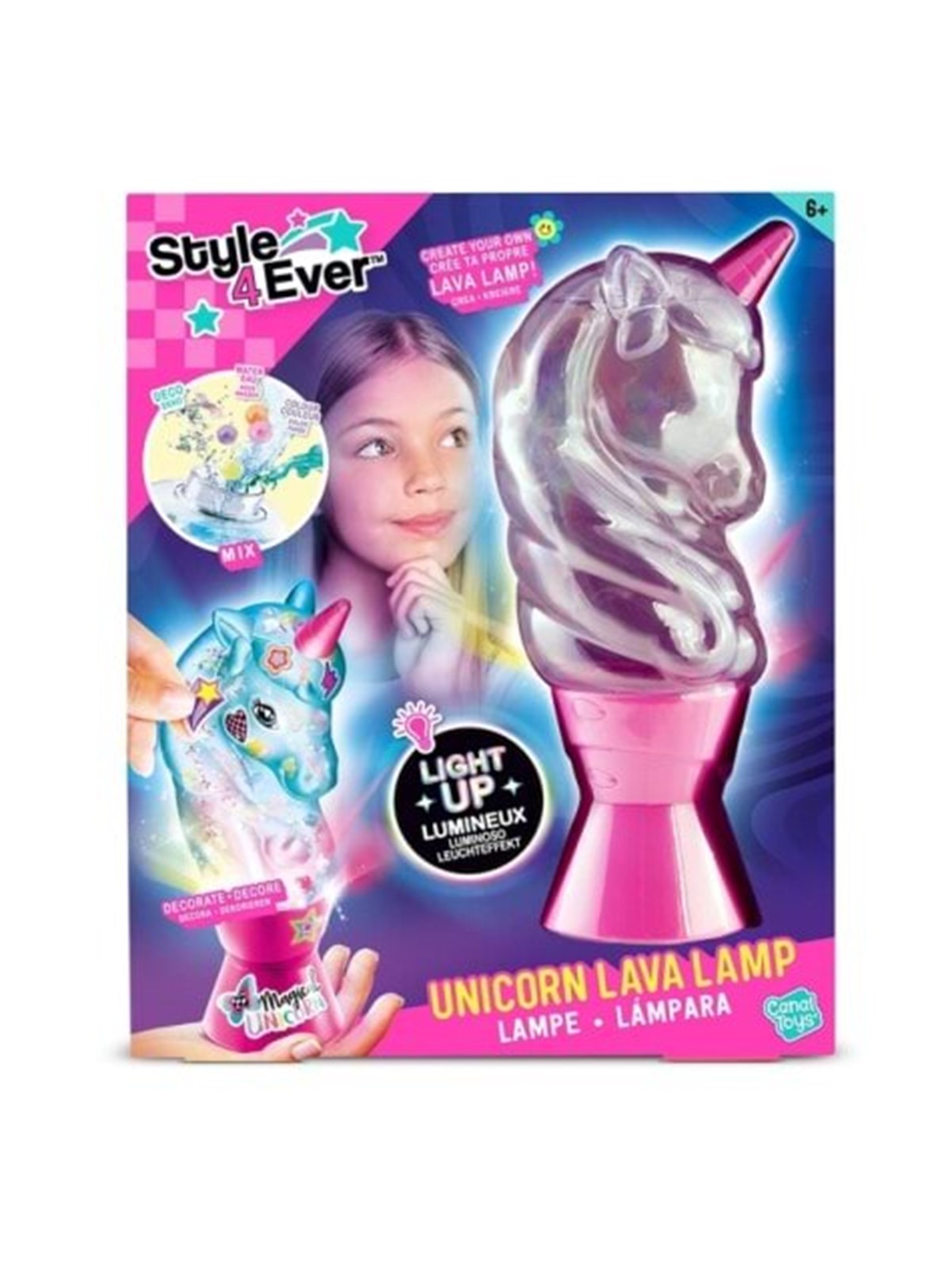 Style 4 Ever Unicorn Lava Lamp DIY, Kreativt Legetøj