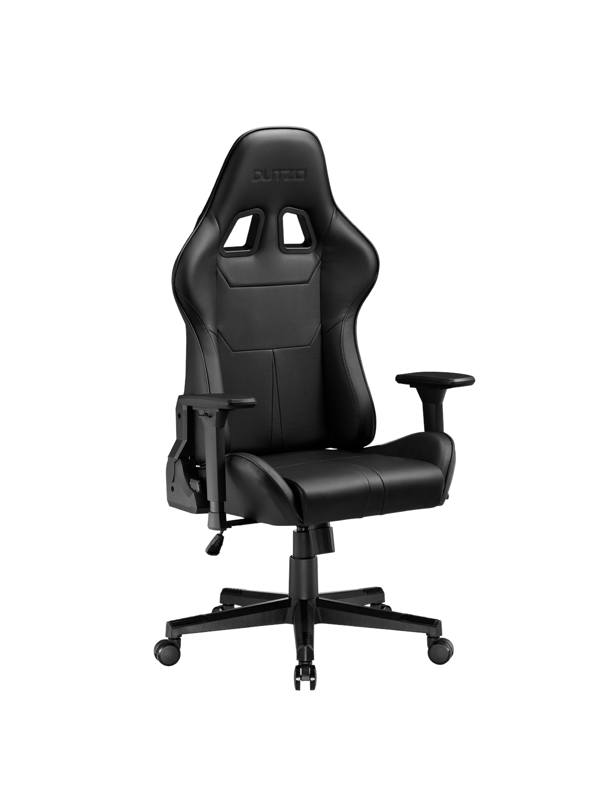 DUTZO E-SPORTS Gamer Stol - Sort - PU Læder - Op til 120 kg, Gamerstol