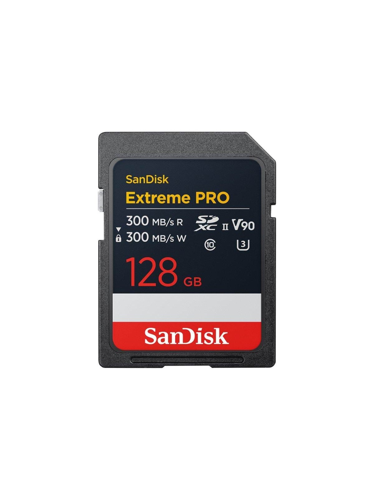 SANDISK Extreme PRO SD - 300MB/s - 128GB, Hukommelseskort