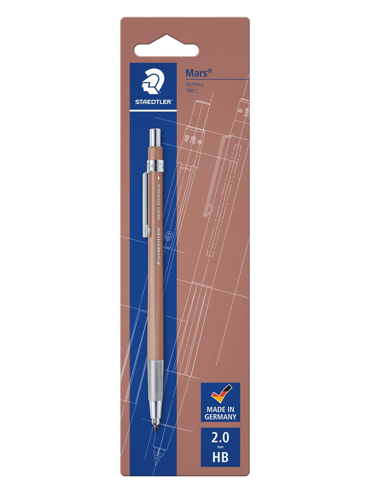 Stædtler MARS TECHNICO PENCIL HB ROSENTRÆ BK, Tegneværktøj