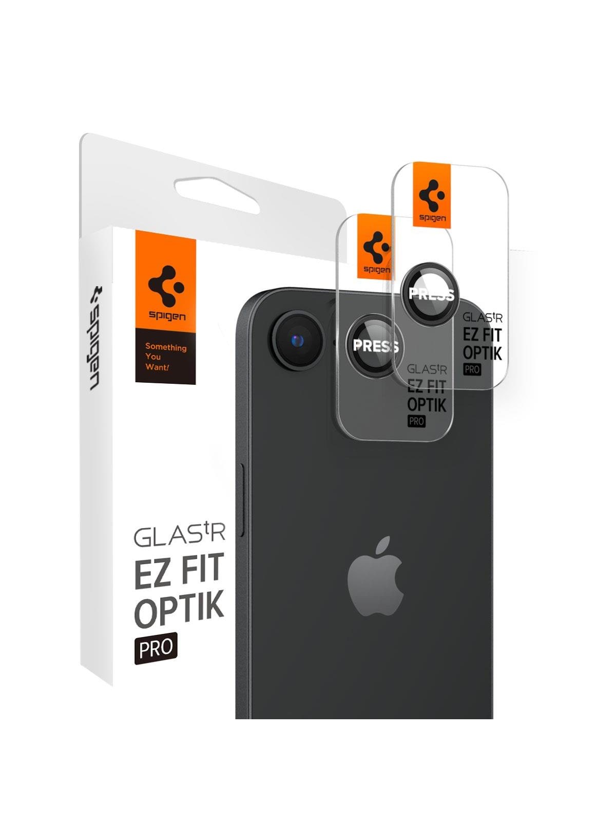 Spigen Glass tR EZ Fit Optik Pro 2 Pack - black - iPhone 17e/16e, Beskyttelsesglas