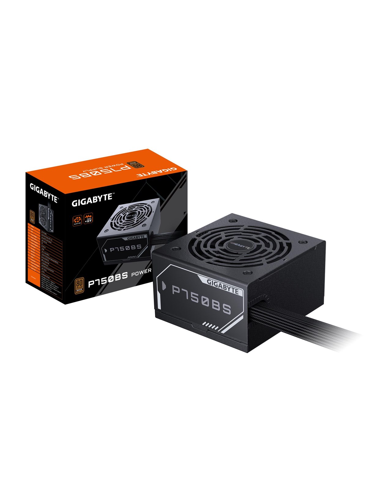 GIGABYTE GP-P750BS Strømforsyning - 750 Watt - 120 mm - ATX 2.52 - 80 Plus Bronze certified