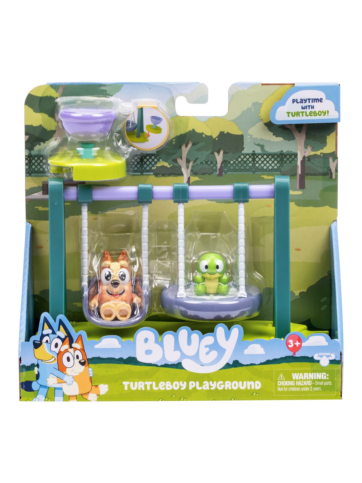 Bluey Legeplads, med Bingo og Turtleboy, Legesæt