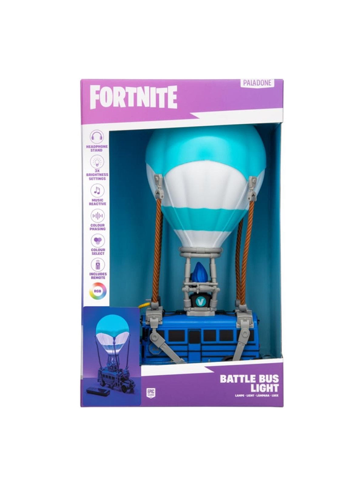 Paladone Fortnite Battle Bus Diorama Light, Børnelampe