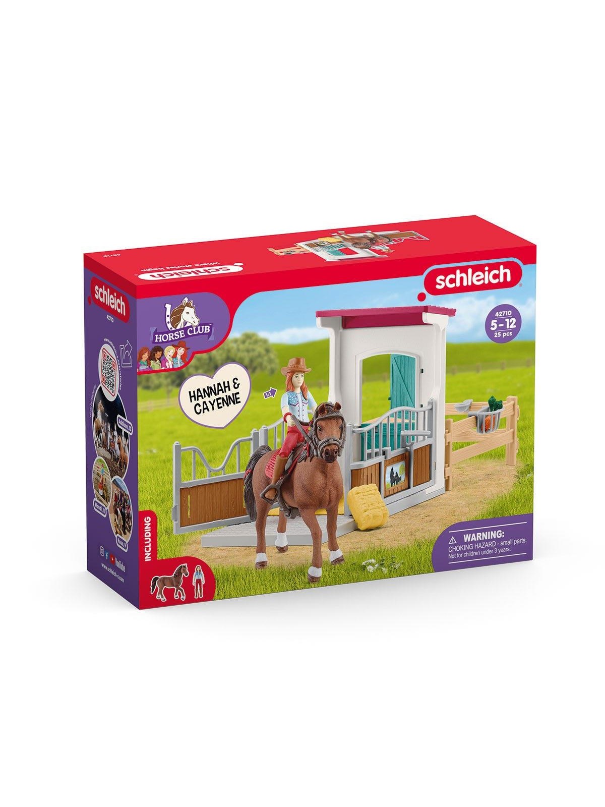 Schleich Horse Club Horse Box with Hannah & Cayenne, Legetøj