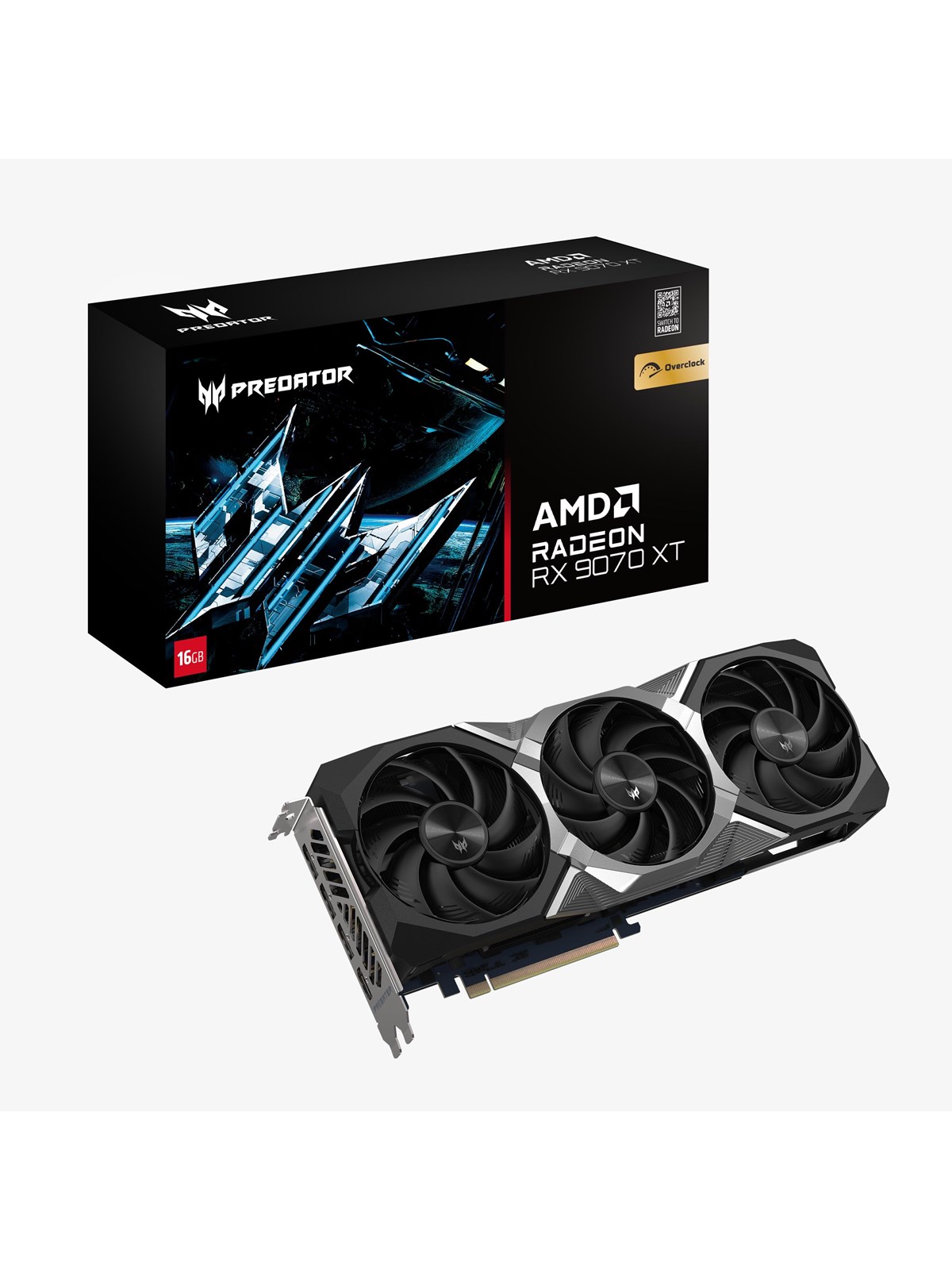 Acer Radeon RX 9070 XT Predator Bifrost OC - 16GB GDDR6 RAM - Grafikkort