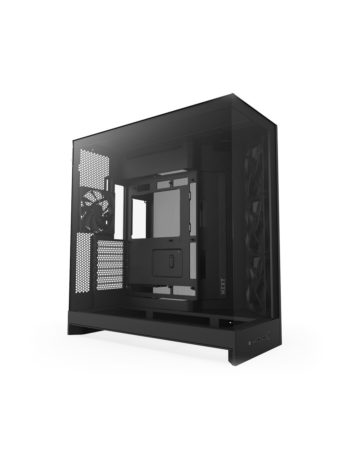 NZXT H9 Flow (2025) - All Black - Kabinet - Miditower - Sort, Kabinet