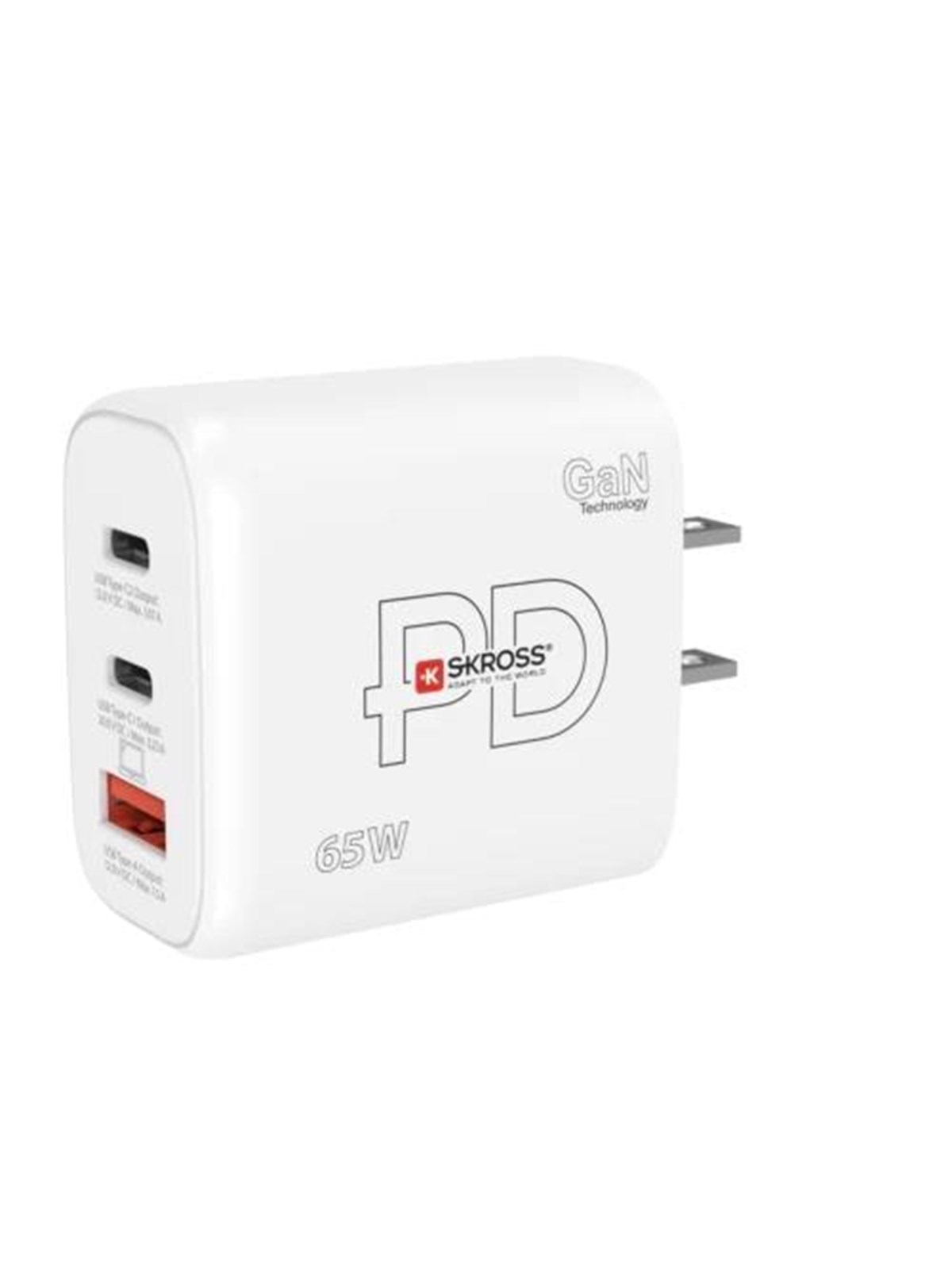 SKross Power Charger US 65W GaN, Mobil Oplader