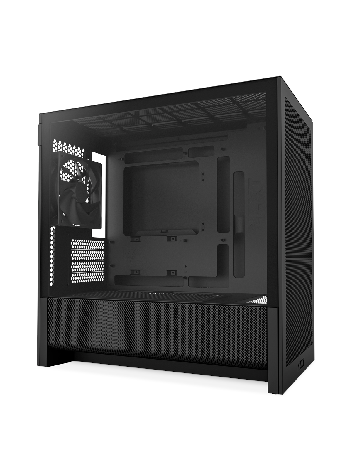 NZXT H3 Flow (2025) - All Black - Kabinet - Miditower - Sort, Kabinet