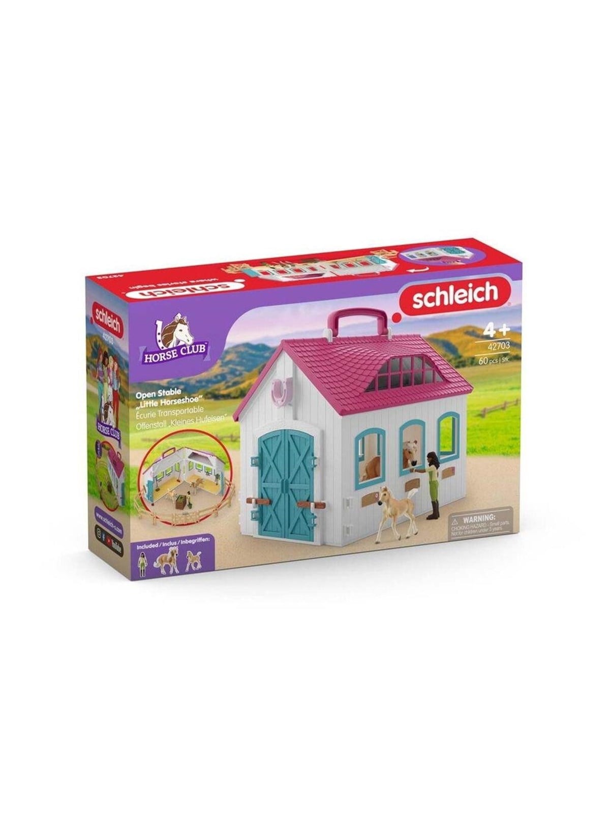 Schleich Åben Stald Lille Hestesko, Legetøj