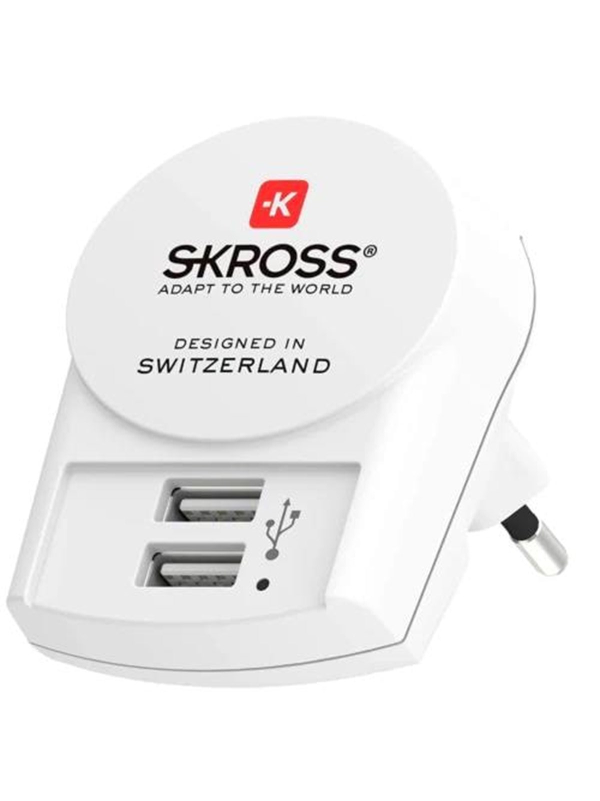 SKross Euro USB Charger - 2xType A, Mobil Oplader