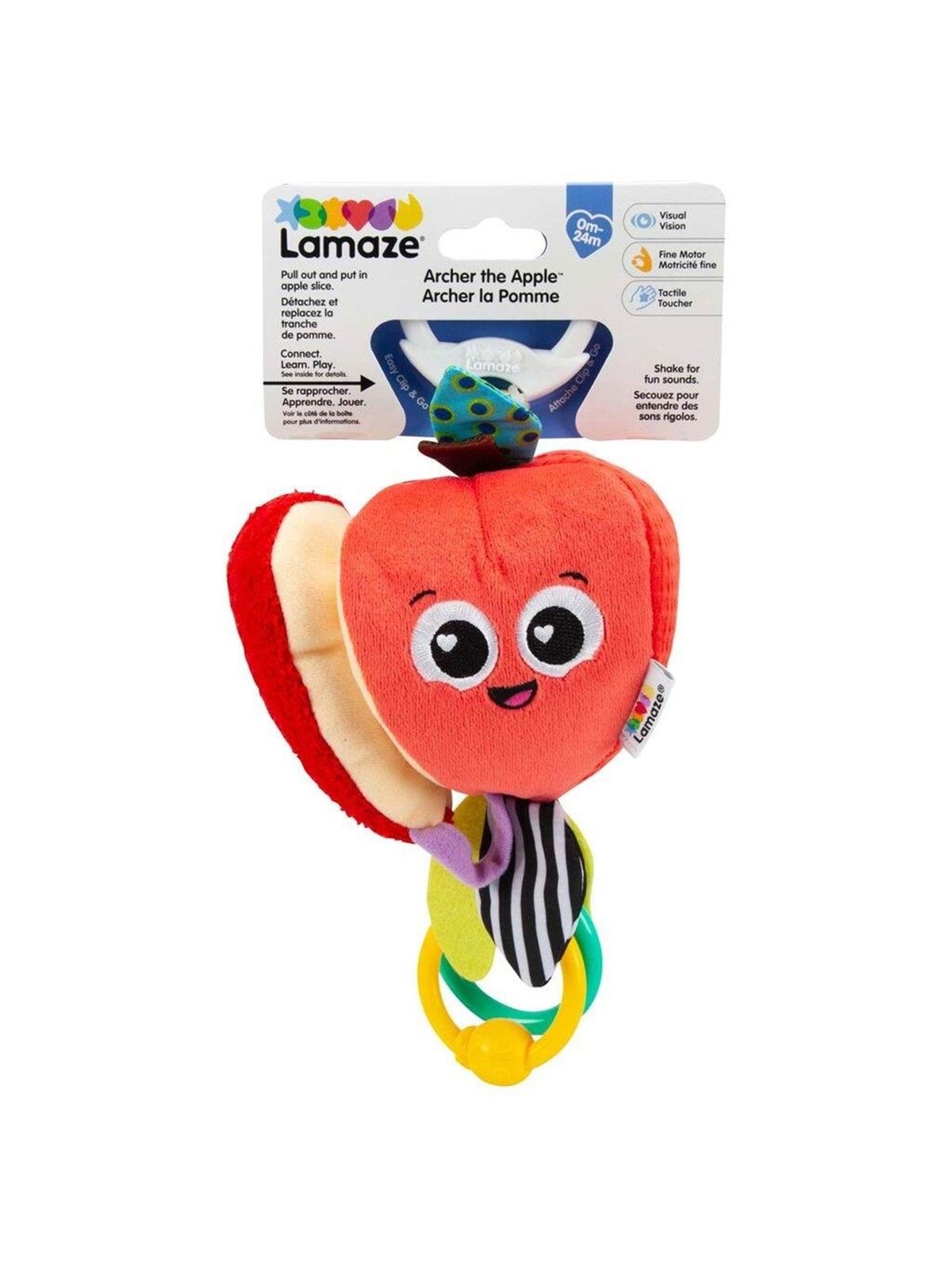 Lamaze Æblet Archer Clip & Go, Babylegetøj