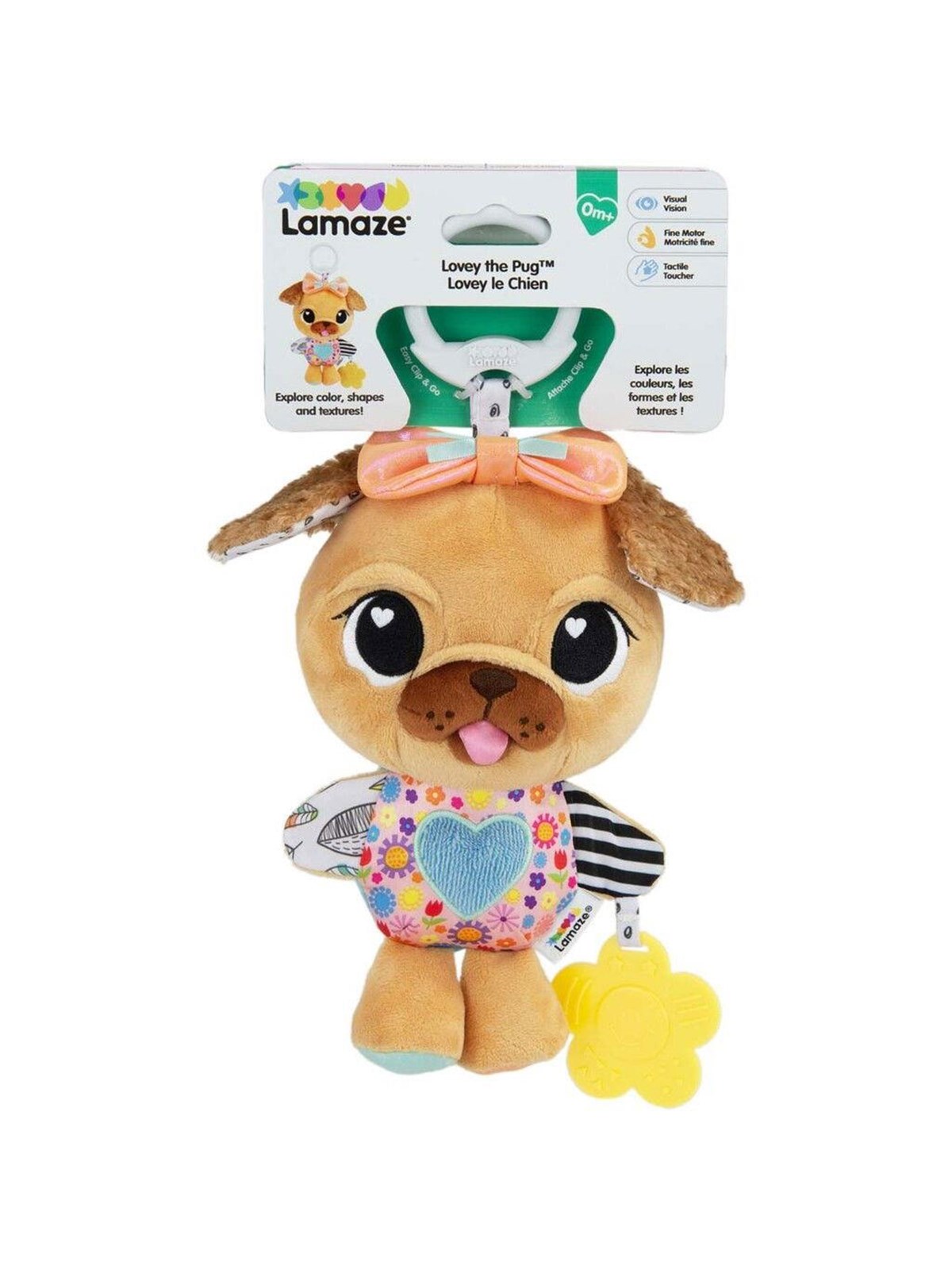 Lamaze Mopsen Lovey Clip & Go, Babylegetøj