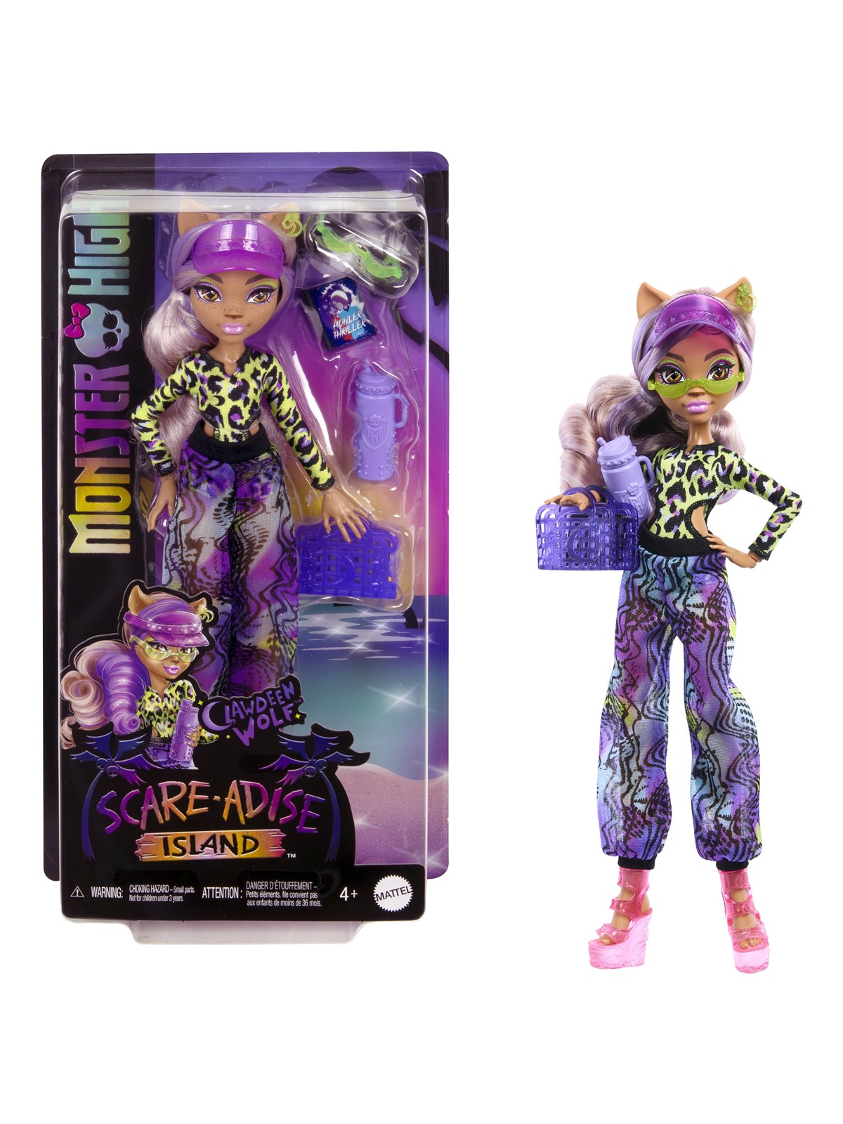 Monster High Scare-adise Island Clawdeen Doll, Dukker Og Dukketilbehoer
