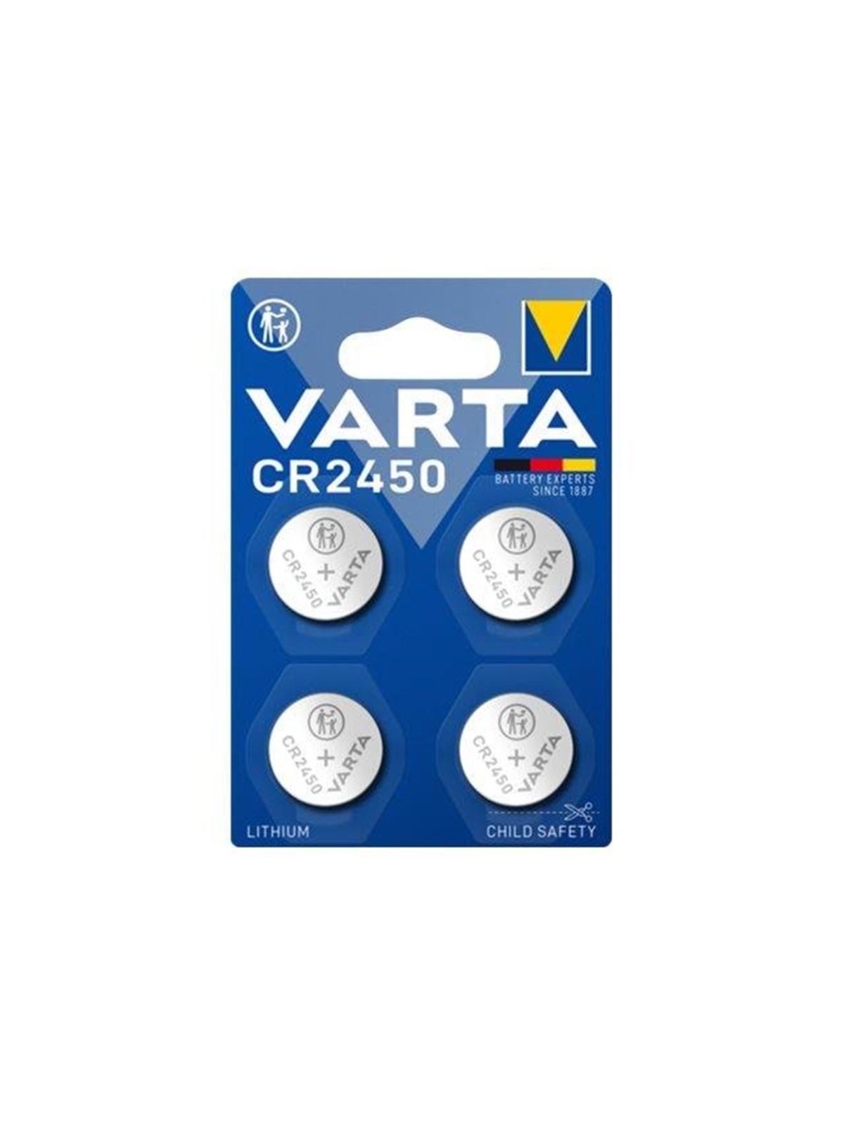 VARTA battery - 4 x CR2450 - lithium manganese, Batteri