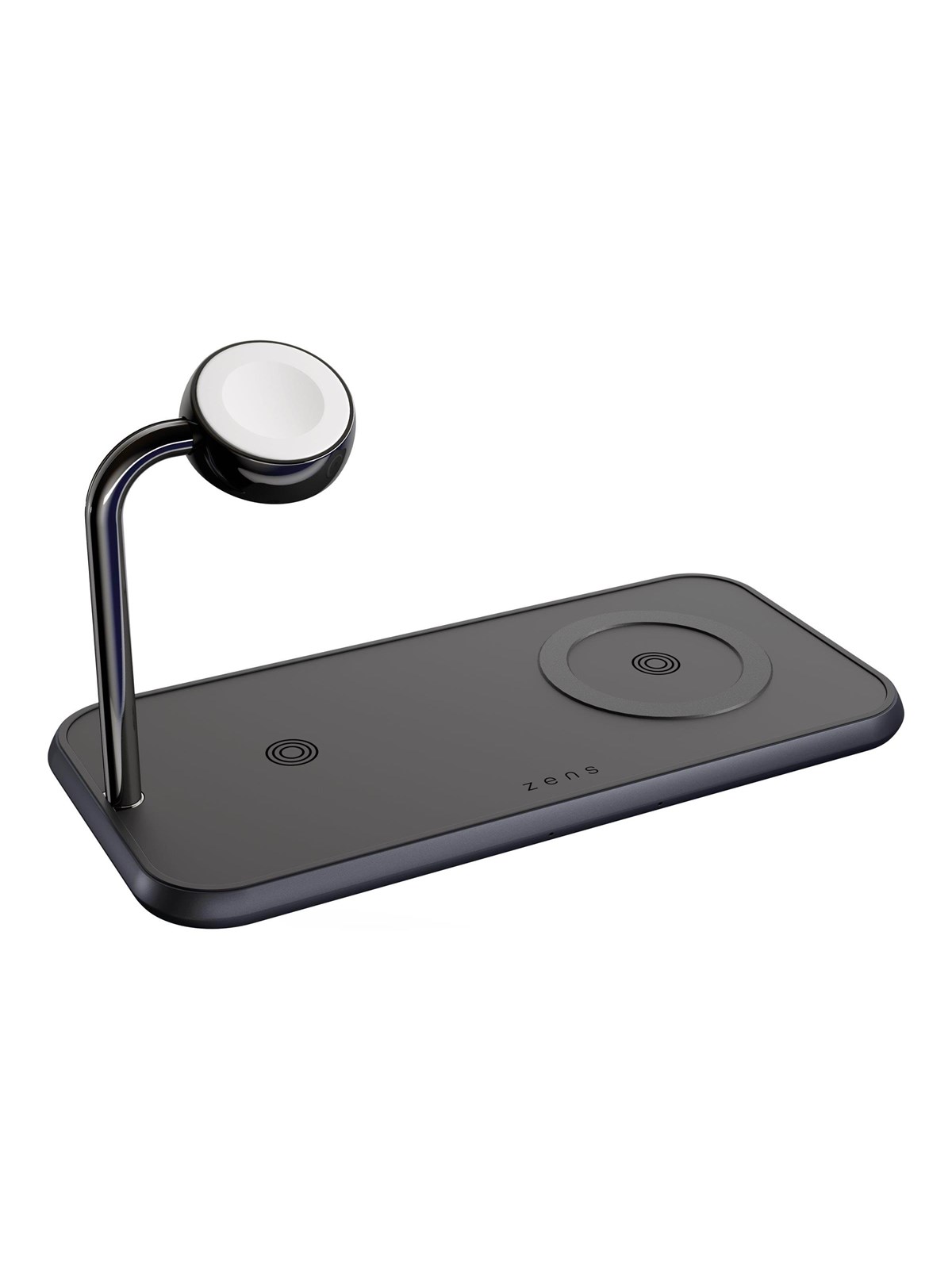 ZENS Dual+Watch Aluminium Magnetic Wireless Charger Black, Mobil Oplader