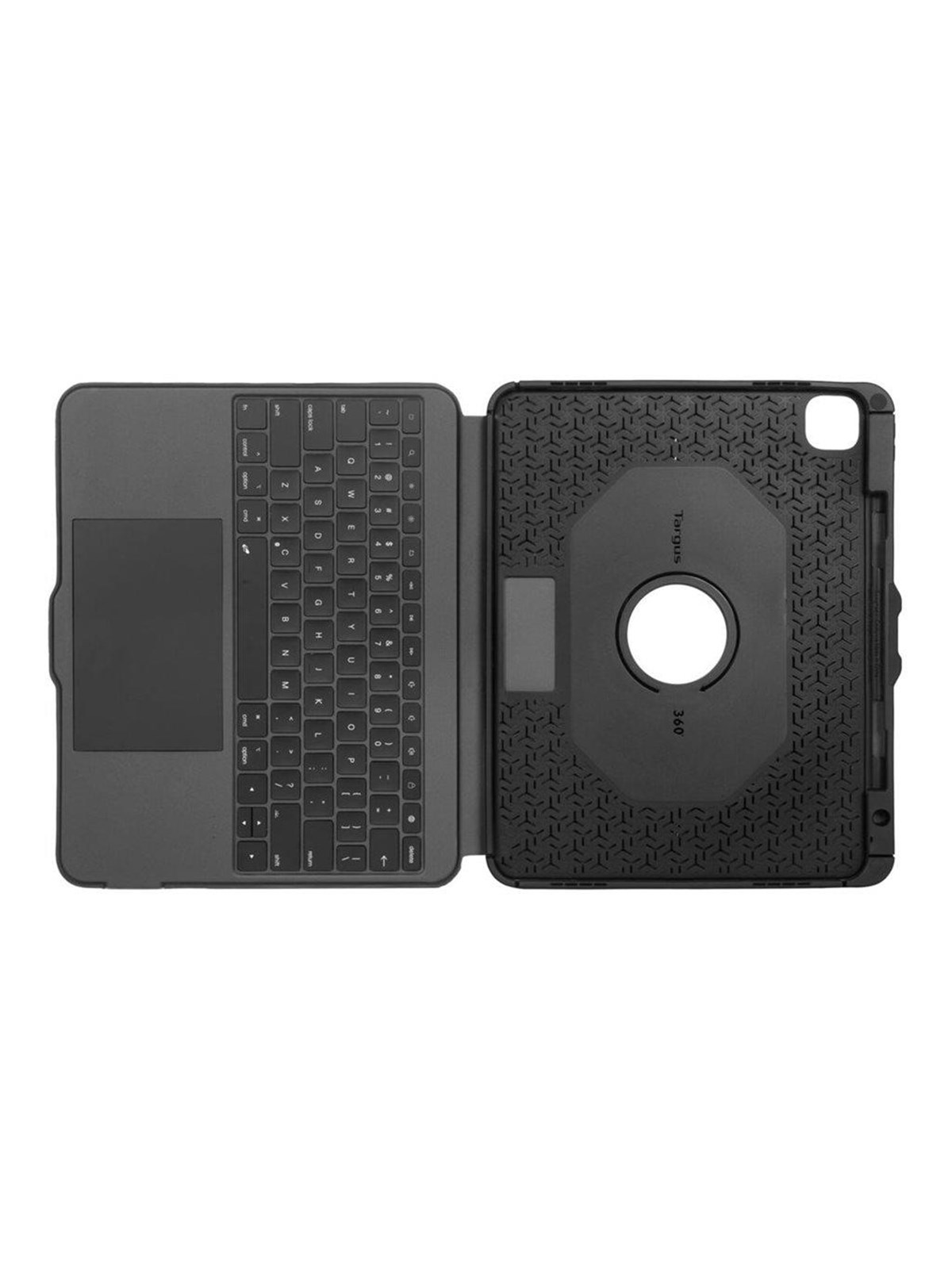 Targus Versavu - keyboard and folio case - with trackpad - QWERTY - Nordic - black Input Device - Tastatur & Folio sæt - Nordisk - Sort