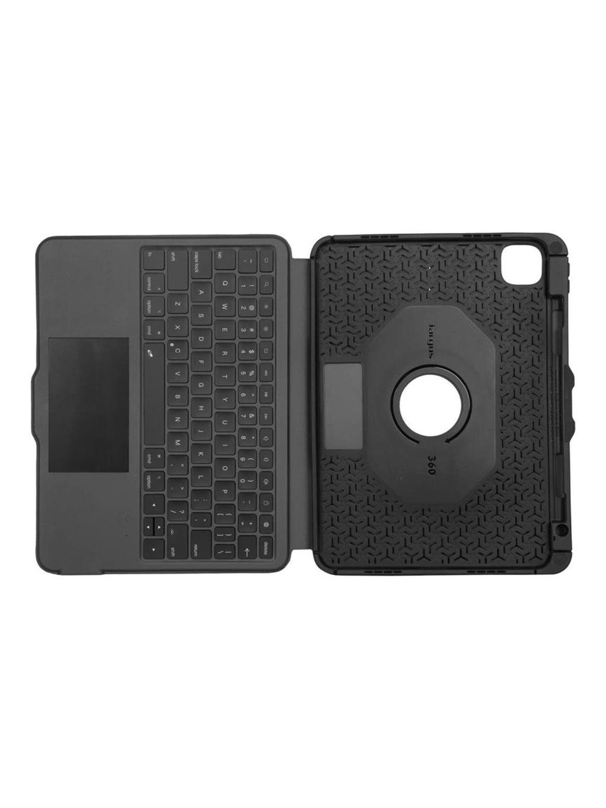 Targus Versavu - keyboard and folio case - with trackpad - QWERTY - Nordic - black Input Device - Tastatur & Folio sæt - Nordisk - Sort